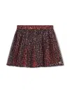 Michael Kors Animal-print Mini Skirt In Red