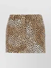 Michael Kors Leopard-print Skirt In Brown