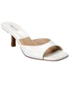 Michael Kors Collection Anita Runway Croc-embossed Leather Sandal
