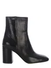 Michael Kors Square-toed Short Boots In Black