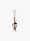 Shop Michael Kors Apple Pie Bag Charm In Brown