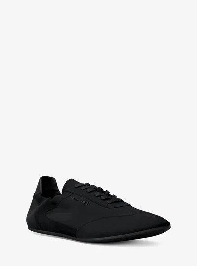 Michael Kors Archer Suede Sneaker In Black