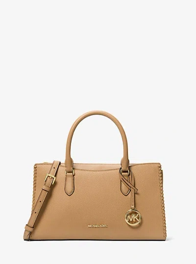 Michael Kors Arden Medium Satchel In Brown