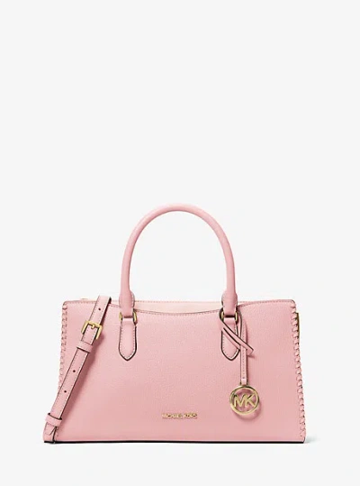 Michael Kors Arden Medium Satchel In Pink