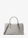 Michael Kors Arden Medium Top-zip Satchel In Gray