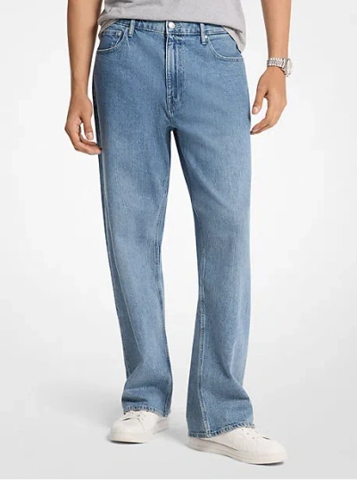 Michael Kors Arden Relaxed-fit Stretch Denim Jeans In Blue