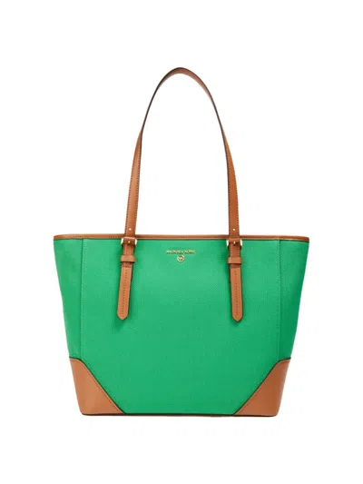 Michael Kors Aria Large Tote Bag In Green