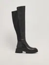 Michael Kors Leather Boot In Black
