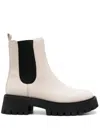 Michael Kors Leather Ankle Boot In Neutrals