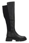 Michael Kors Leather Boot In Black