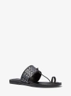 Michael Kors Ashtin Mk2000 Logo Jacquard Sandal