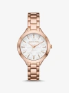 Michael Kors Aspyn Rose Gold-tone Watch In Rose Gold