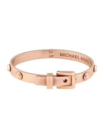 Pre-owned Michael Kors 'astor' Buckle Bangle, 7" In Multi