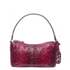 Michael Kors Astor Large Studded Leather Shoulder Bag In Red