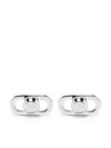 Michael Kors Astor Link Earrings In Silver
