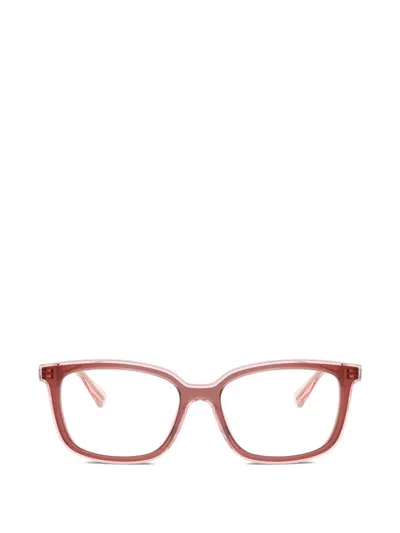 Michael Kors Asturias Square-frame Glasses In Pink