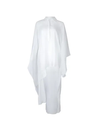 Michael Kors Asymmetric Caftan In White