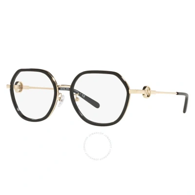 Michael Kors Atitlan Demo Geometric Ladies Eyeglasses Mk3057 1200 53 In Black