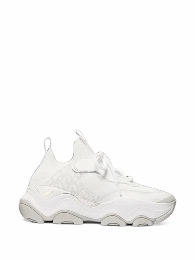 Michael Kors Atlas Knit Sneakers In White