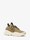 Michael Kors Atlas Stretch Knit Trainer In Green