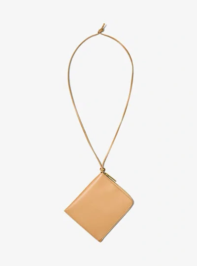 Michael Kors Aurelia Leather Bag In Brown