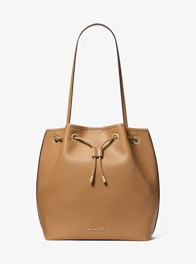 Michael Kors Avery Medium Bucket Messenger Bag In Brown