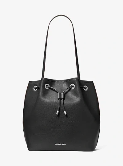 Michael Kors Avery Medium Bucket Tote Bag In Black