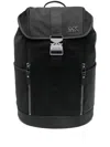 Michael Kors Slim Flap Backpack In Black