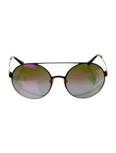 Pre-owned Michael Kors Aviator Gradient Sunglasses In Black