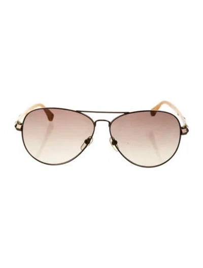 Pre-owned Michael Kors Aviator Gradient Sunglasses In Multi