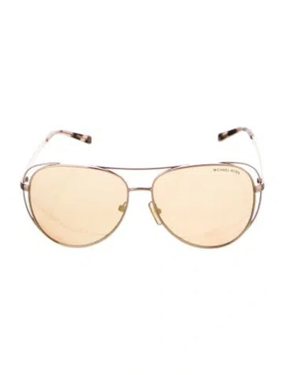 Pre-owned Michael Kors Aviator Gradient Sunglasses In Pink