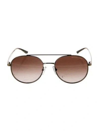 Pre-owned Michael Kors Aviator Gradient Sunglasses In Pink