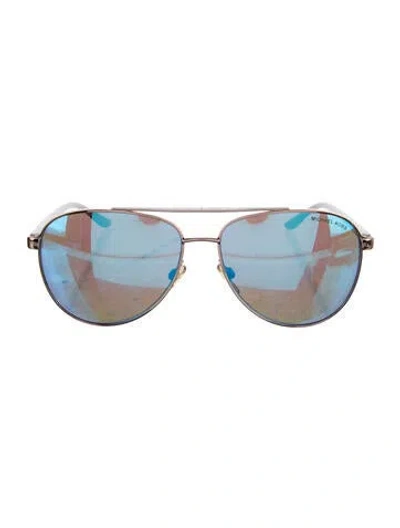 Pre-owned Michael Kors Aviator Mirrored Sunglasses