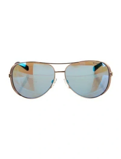 Pre-owned Michael Kors Aviator Mirrored Sunglasses