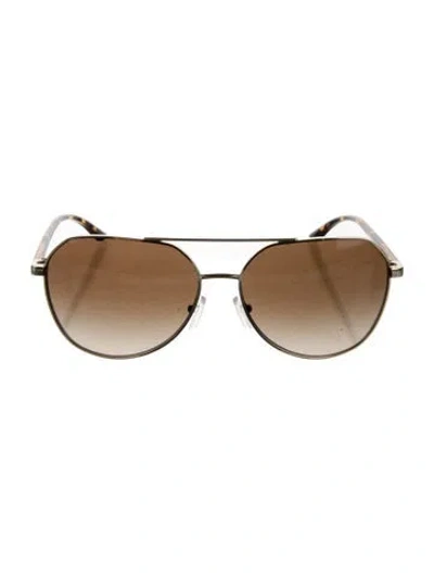 Pre-owned Michael Kors Aviator Tinted Sunglasses