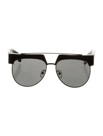 Pre-owned Michael Kors Aviator Tinted Sunglasses In Black