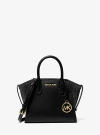 MICHAEL KORS AVRIL EXTRA-SMALL LEATHER AND SUEDE SATCHEL