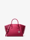 Michael Kors Avril Large Woven Satchel