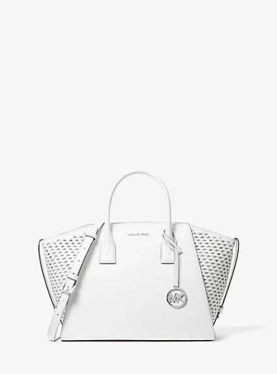 Michael Kors Avril Large Woven Satchel
