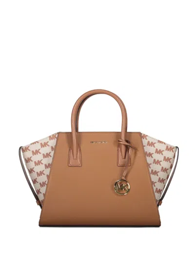 Michael Kors Avril Leather Logo-plaque Tote Bag