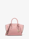 Michael Kors Avril Small Pebbled Leather Satchel In Pink