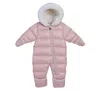 Michael Kors Baby Girls Faux Fur Pram Snowsuit In Pink