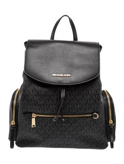 Pre-owned Michael Kors Backpack In Black