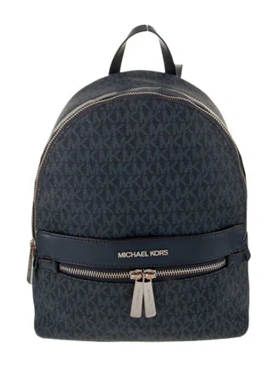 Pre-owned Michael Kors Backpack In Blue