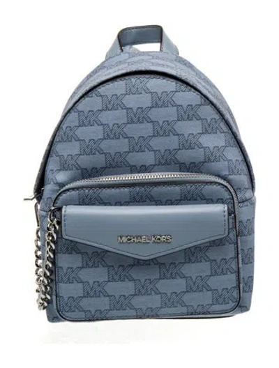 Pre-owned Michael Kors Backpack In Blue