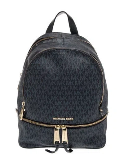 Pre-owned Michael Kors Backpack In Blue