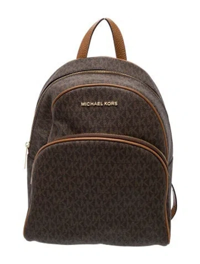 Pre-owned Michael Kors Backpack In Brown