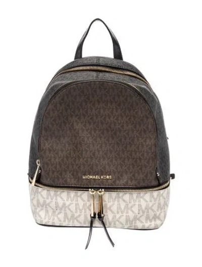Pre-owned Michael Kors Backpack In Brown