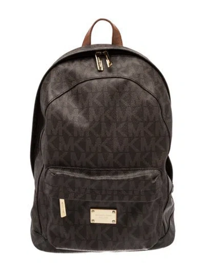 Pre-owned Michael Kors Backpack In Brown