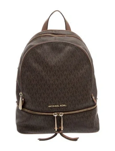 Pre-owned Michael Kors Backpack In Brown
